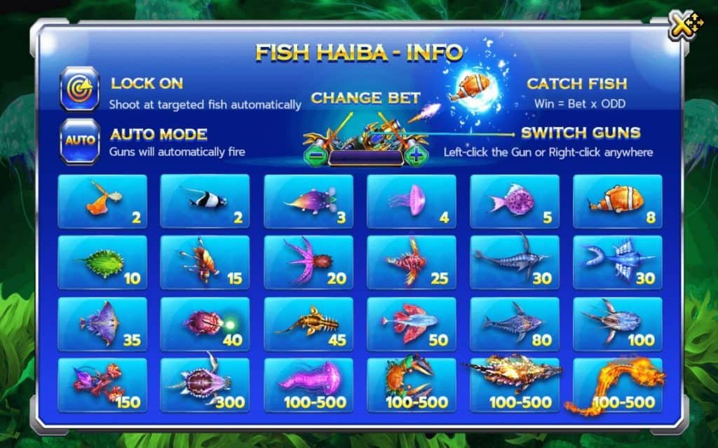 ทดลองเล่น Fish Hunter Haiba Jackpot